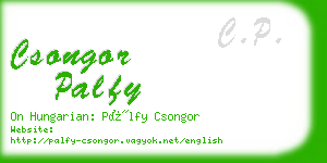 csongor palfy business card